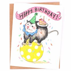 possum-clown-birthday-greeting-card